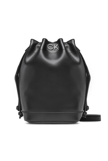Calvin Klein Jeans Дамска чанта Re-Lock Drawstring Bag Mini K60K610450 Черен - Mera.bg