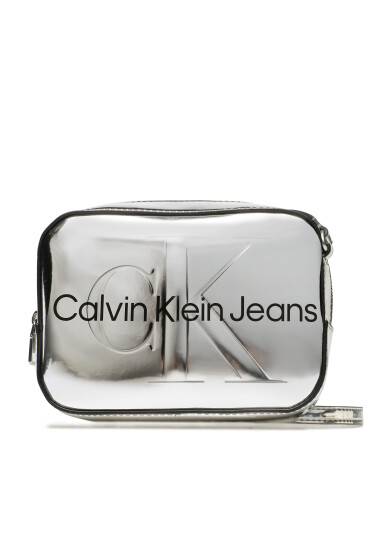 Calvin Klein Jeans Дамска чанта Sculped Camera Bag K60K610396 Сребрист - Mera.bg