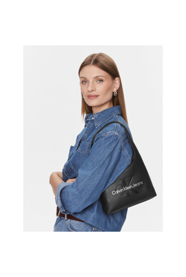 Calvin Klein Jeans Дамска чанта Sculpted Arch Shoulderbag22 Mono K60K611548 Черен - Mera.bg