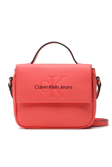 Calvin Klein Jeans Дамска чанта Sculpted Boxy Flap Cb20 Mono K60K610829 Коралов - Mera.bg