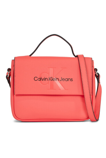 Calvin Klein Jeans Дамска чанта Sculpted Boxy Flap Cb20 Mono K60K610829 Коралов - Mera.bg
