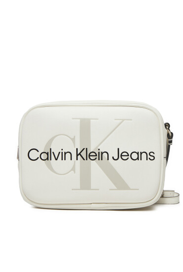 Calvin Klein Jeans Дамска чанта Sculpted Camera Bag18 Mono K60K610275 Бял - Mera.bg