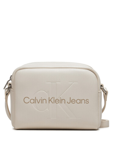 Calvin Klein Jeans Дамска чанта Sculpted Camera Bag18 Mono K60K612220 Бял - Mera.bg