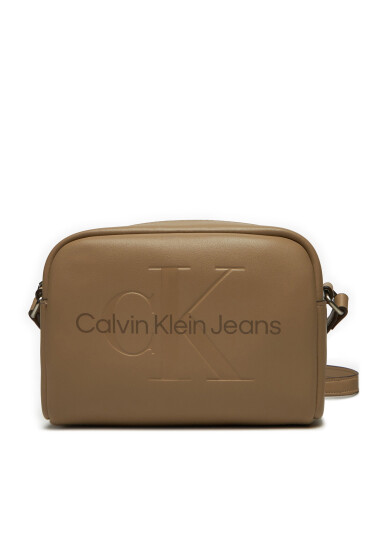 Calvin Klein Jeans Дамска чанта Sculpted Camera Bag18 Mono K60K612220 Кафяв - Mera.bg