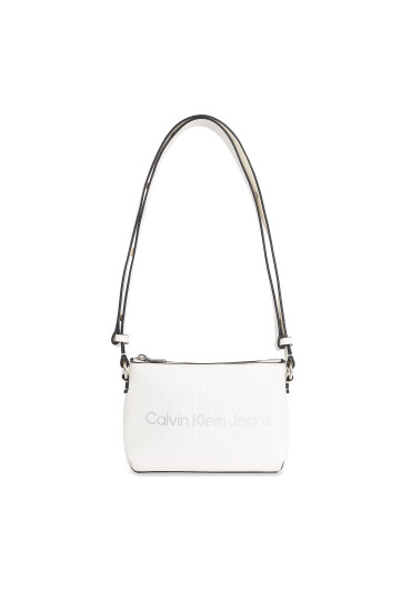Calvin Klein Jeans Дамска чанта Sculpted Camera Pouch21 Mono K60K610681 Бял - Mera.bg