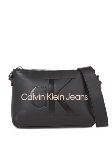Calvin Klein Jeans Дамска чанта Sculpted Camera Pouch21 Mono K60K610681 Black With Rose 01F - Mera.bg