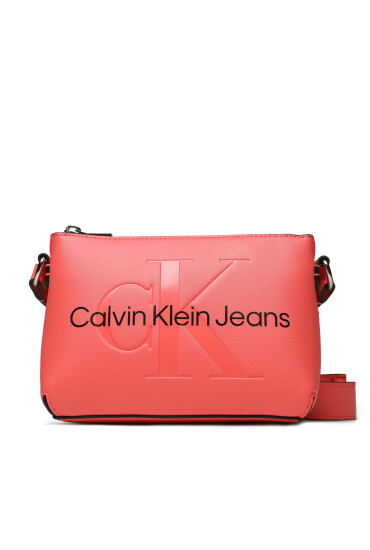 Calvin Klein Jeans Дамска чанта Sculpted Camera Pouch2I Mono K60K610681 Коралов - Mera.bg