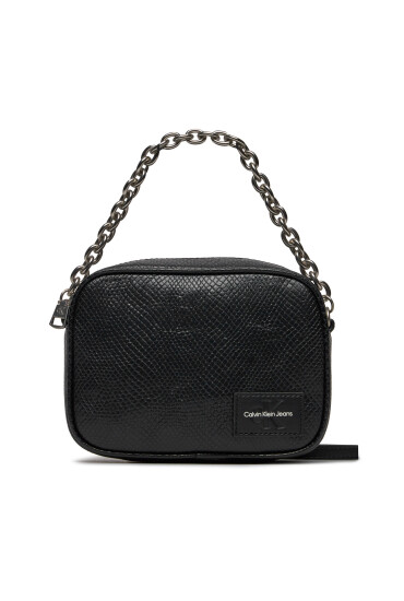 Calvin Klein Jeans Дамска чанта Sculpted Camerabag18 Snake K60K611518 Черен - Mera.bg
