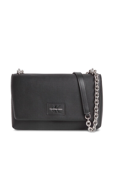 Calvin Klein Jeans Дамска чанта Sculpted Ew Flap Conv25 Chain K60K611186 Черен - Mera.bg