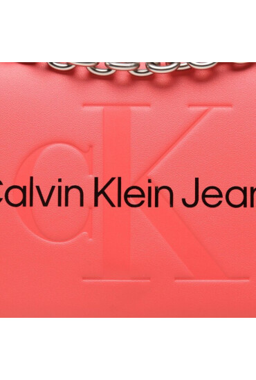 Calvin Klein Jeans Дамска чанта Sculpted Ew Flap Conv25 Mono K60K607198 Коралов - Mera.bg