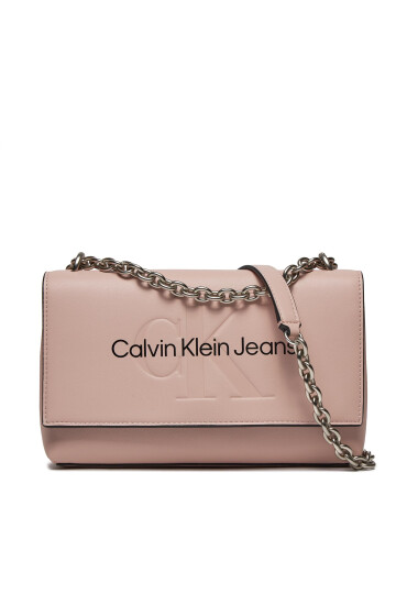 Calvin Klein Jeans Дамска чанта Sculpted Ew Flap Conv25 Mono K60K611866 Розов - Mera.bg