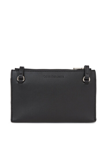 Calvin Klein Jeans Дамска чанта Sculpted Ew Flap Xbody Mono K60K610579 Black With Rose 01F - Mera.bg