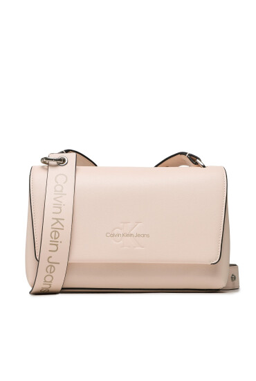 Calvin Klein Jeans Дамска чанта Sculpted Ew Flap25 Tag K60K610554 Бежов - Mera.bg