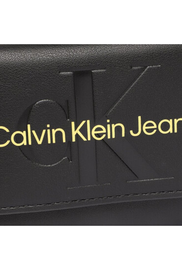 Calvin Klein Jeans Дамска чанта Sculpted French Flap Xbody Mono K60K610581 Черен - Mera.bg