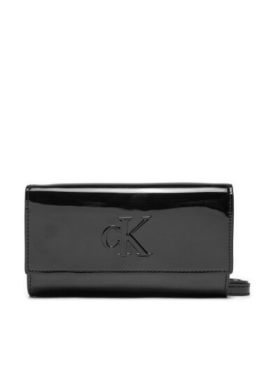 Calvin Klein Jeans Дамска чанта Sculpted Long Fold Im K60K613061 Черен - Mera.bg