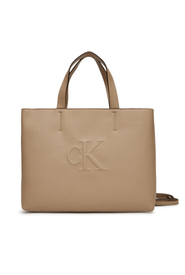 Calvin Klein Jeans Дамска чанта Sculpted Mini Ew Tote LV04K3111G Бежов - Mera.bg