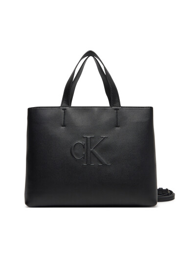 Calvin Klein Jeans Дамска чанта Sculpted Mini Ew Tote LV04K3111G Черен - Mera.bg