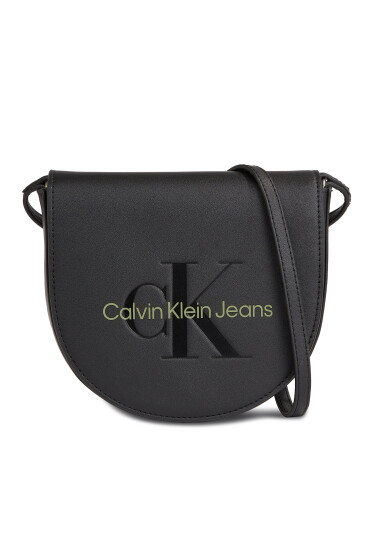 Calvin Klein Jeans Дамска чанта Sculpted Mini Saddle Bag K60K611966 Черен - Mera.bg