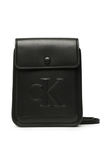 Calvin Klein Jeans Дамска чанта Sculpted Ns Phone Cb Pipping K60K610352 Черен - Mera.bg