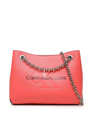 Calvin Klein Jeans Дамска чанта Sculpted Shoulder Bag 24 Mono K60K607831 Розов - Mera.bg