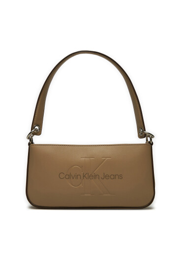 Calvin Klein Jeans Дамска чанта Sculpted Shoulder Pouch25 Mono K60K610679 Бежов - Mera.bg