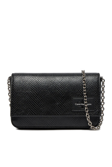 Calvin Klein Jeans Дамска чанта Sculpted Wallet Ph Cb 19 Snake K60K611528 Черен - Mera.bg