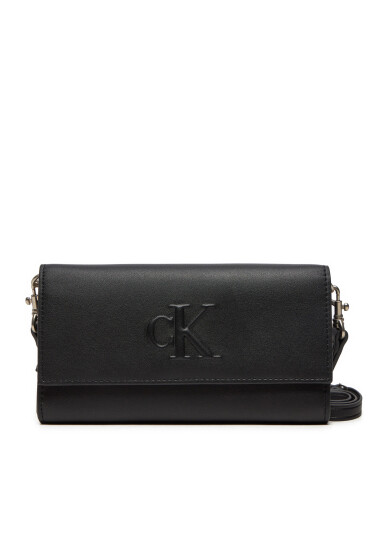 Calvin Klein Jeans Дамска чанта Scylpted Long K60K612742 Черен - Mera.bg