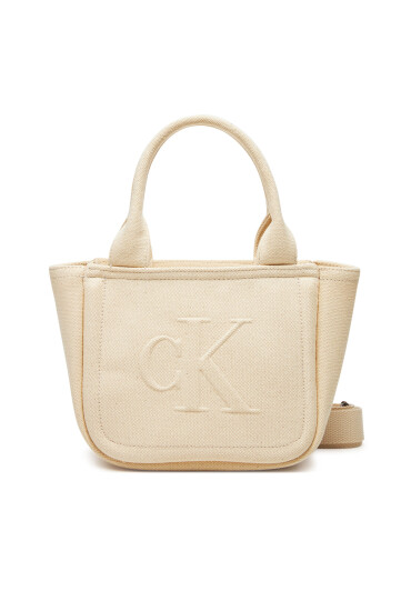 Calvin Klein Jeans Дамска чанта Summer Canvas Mini Tote LV04K3160G Бежов - Mera.bg