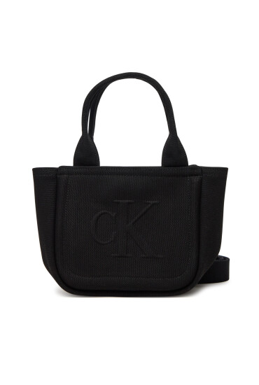 Calvin Klein Jeans Дамска чанта Summer Canvas Mini Tote LV04K3160G Черен - Mera.bg