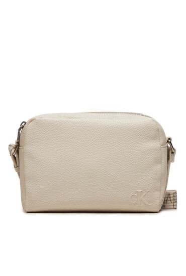 Calvin Klein Jeans Дамска чанта Ultralight DblZip Camerabag 21 K60K612283 Екрю - Mera.bg