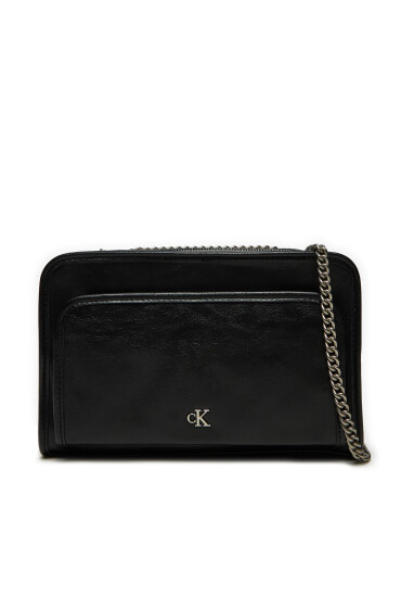 Calvin Klein Jeans Дамска чанта Utility Dbl Zip Camera Bag25 K60K613046 Черен - Mera.bg