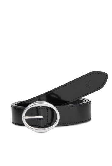 Calvin Klein Jeans Дамски колан Classic Round Lthr Belt25Mm K60K611985 Черен - Mera.bg