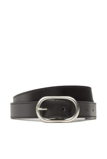Calvin Klein Jeans Дамски колан Logo Rpund Classic Lthr Belt25mm K60K610709 Черен - Mera.bg