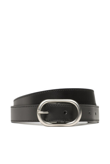 Calvin Klein Jeans Дамски колан Logo Rpund Classic Lthr Belt25mm K60K610709 Черен - Mera.bg
