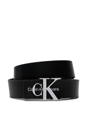 Calvin Klein Jeans Дамски колан Monogram Hardware 30Mm K60K610281 Черен - Mera.bg