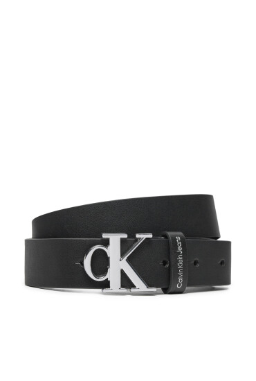 Calvin Klein Jeans Детски колан Buckle Faux IU0IU00637 Черен - Mera.bg