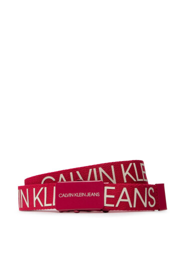 Calvin Klein Jeans Детски колан Calvin Klein Canvas Logo Belt IU0IU00125 Червен - Mera.bg