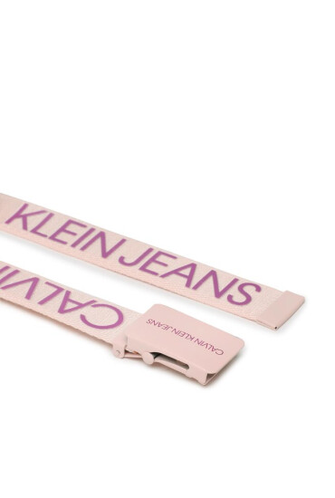 Calvin Klein Jeans Детски колан Canvas Logo Belt IU0IU00125 Розов - Mera.bg