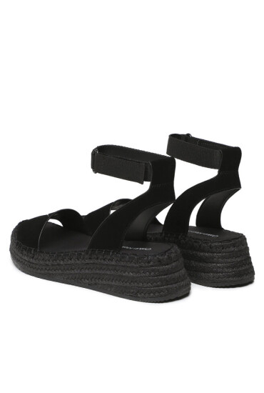 Calvin Klein Jeans Еспадрили Sporty Wedge Rope Su Con YW0YW00977 Черен - Mera.bg