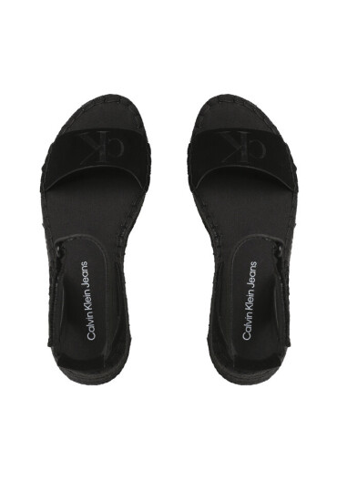 Calvin Klein Jeans Еспадрили Sporty Wedge Rope Su Con YW0YW00977 Черен - Mera.bg