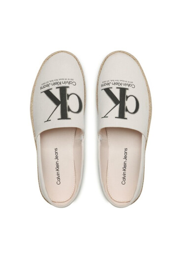 Calvin Klein Jeans Еспадрили Espadrille Ess Monogram YM0YM00654 Екрю - Mera.bg