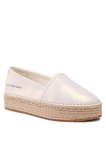 Calvin Klein Jeans Еспадрили Espadrille Flatform Ny Pearl YW0YW01241 Creamy White/Eggshell YBI - Mera.bg