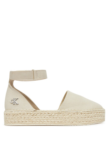 Calvin Klein Jeans Еспадрили Flatform Espadrille Sling Mg YW0YW01735 Бежов - Mera.bg