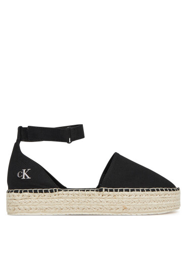 Calvin Klein Jeans Еспадрили Flatform Espadrille Sling Mg YW0YW01735 Черен - Mera.bg