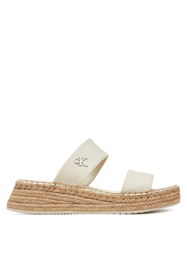 Calvin Klein Jeans Еспадрили Sporty Rope Mg Lth Webbing YW0YW01704 Бежов - Mera.bg