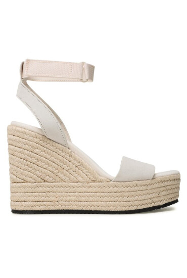 Calvin Klein Jeans Еспадрили Wedge Sandal Su Con YW0YW01026 Ancient White YBH - Mera.bg