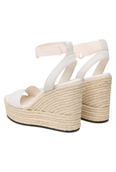 Calvin Klein Jeans Еспадрили Wedge Sandal Su Con YW0YW01026 Ancient White YBH - Mera.bg