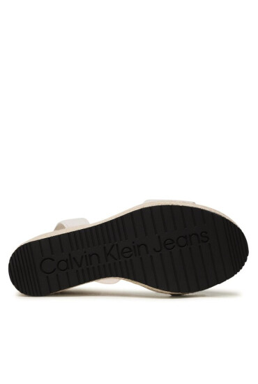 Calvin Klein Jeans Еспадрили Wedge Sandal Su Con YW0YW01026 Ancient White YBH - Mera.bg