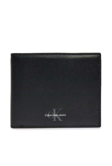 Calvin Klein Jeans Голям мъжки портфейл Monogram Soft Bifold K50K512444 Черен - Mera.bg