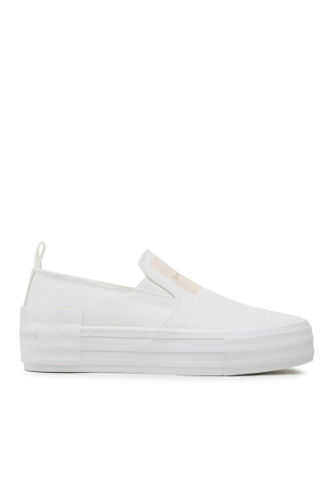 Calvin Klein Jeans Гуменки Bold Vulc Flatf Slipon Wn YW0YW01040 Бял - Mera.bg